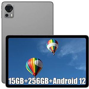 DOOGEE T20 Tablet met stylus 10,4 inch 2K HD, 15 GB + 256 GB (TF 1 TB), Android 12 tablet 8300 mAh batterij, 16 MP + 8 MP camera's, 4 Hi-Res luidsprekers, grijs