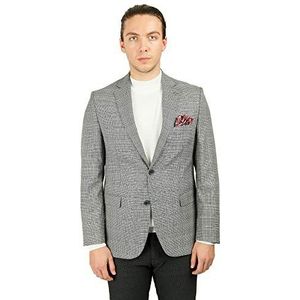 Bonamaison Herenjas Regular Fit 4 Drop Business Suit Jacket, Zwart, Standaard