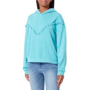 SIDONA Sweatshirt met capuchon voor dames 19020025-SI01, aqua, L, aqua, L