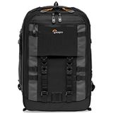 Lowepro Pro Trekker BP 350 AW II, camerarugzak van gerecyclede stof, laptop/tablet van 15"", MaxFit-verdelers, waterdichte hoes, spiegelloze/DSLR-camerahoes, zwart/donkergrijs