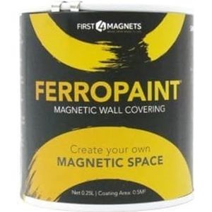 FerroPaint FPAINT0250-5 Magneetverf - Houtskool - 0,25 liter (5 blikjes)