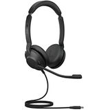 Jabra Evolve2 30 Koptelefoon – Ruisonderdrukkende UC-gecertificeerde Stereo Headset met 2-microfoon beltechnologie – USB-C kabel – Zwart