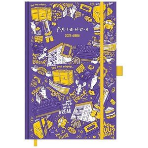 Pyramid – Friends 2025 A5 Diary, 14,8x21cm, täglicher Organizer für Fans der beliebten TV-Serie, Kalender für Büro & Schule