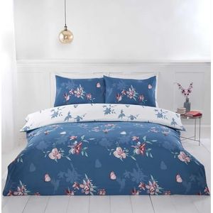 Rapport home Hummingbird Microvezel Dekbedovertrek Set Dubbel Blauw