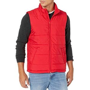 Amazon Essentials Heren Mid-Weight Puffer Vest,Rood,XL-XXL