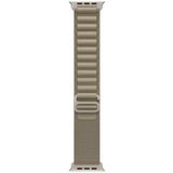 Apple Watch Band - Alpine Loop - 49 mm - Olijf - Medium