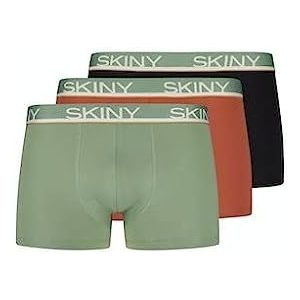 Skiny Greenbay Selection, katoenen multipack boxershorts, voor heren, regular (verpakking van 3 stuks), Greenbay Selection, XXL
