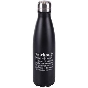 Victionary Workout thermosfles, 24 uur, 500 ml, van roestvrij staal