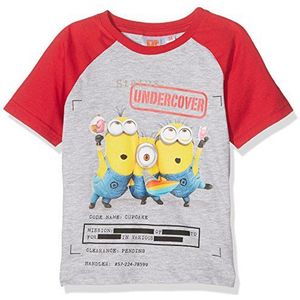 Sun City FR Minion T-shirt voor jongens - grijs - 3-4 ans