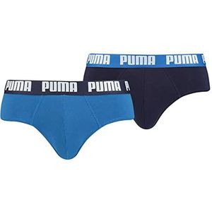 PUMA Heren slips (Pack van 2), Echt blauw, S