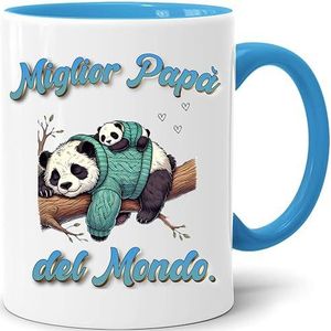 Jungle Mug Vaderdag | Beste Papa der Welt mok met panda | Origineel cadeau-idee voor heren | ontbijtmok voor koffieliefhebbers | cadeau-idee voor schattige en schattige papa