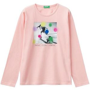 United Colors of Benetton T-shirt voor meisjes en meisjes, oudroze 03z, 170