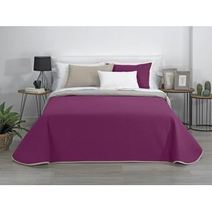 Estoralis | AVA | Omkeerbaar -Boutí-dekbed | Voor alle seizoenen | Kleur - grijs/Fuchsia | Voor 140/150/160 cm. Bed (250 x 270 cm. Ancho x Alto) | Dekbedovertrek met quilten