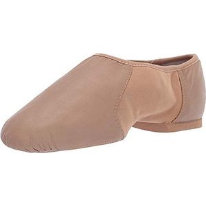 Bloch Dance Neo-Flex leren en neopreen slip on split Sole Jazz schoen, bruin, 39 EU