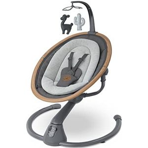 Maxi-Cosi Cassia Swing, Elektrische Baby Swing voor pasgeborenen met muziek, vanaf de geboorte tot ca. 6 maanden, 0-9 kg, Essential Graphite