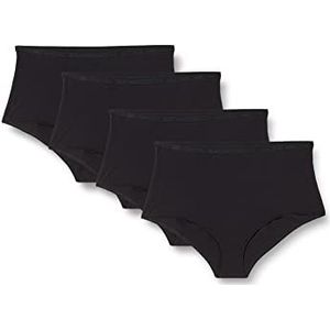 PLAYTEX - Set van 4 Maxi Slips - Zwart - Katoen