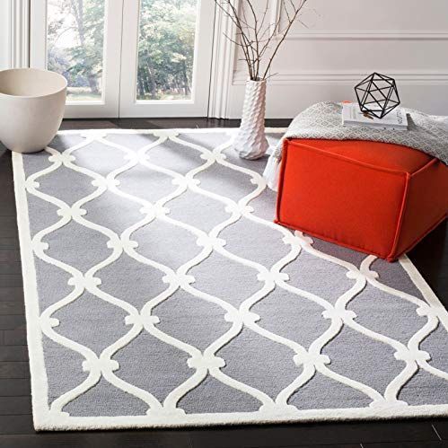 Safavieh - Cambridge CAM710 - Vloerkleed - Donkergrijs/Ivoor - 91 x 152 cm