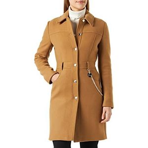 Love Moschino Dames Long 5 Pocket Coat, Rust Medium Brown, 40