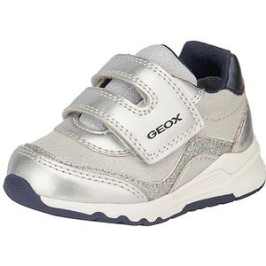 Geox Baby-meisje B Pyrip Girl A Sneaker, Silver Navy, 20 EU