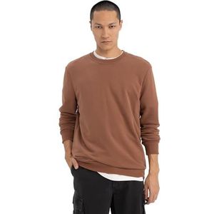 DeFacto Herentrui en sweatshirt - keuze uit truien en sweatshirts voor heren, Lt.brown, S