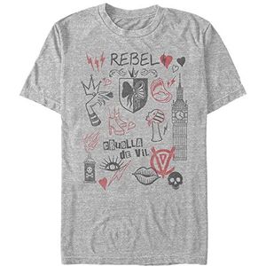 Disney Classics DNCA - Rebel Queen Unisex Crew neck T-Shirt Melange grey 2XL