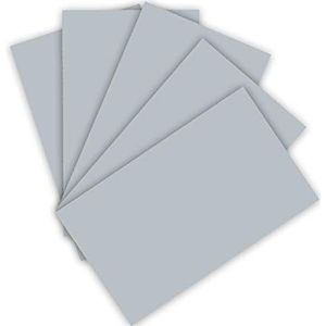 folia 6360 Gekleurd papier 130 g/m², gekleurd tekenpapier in zilver, DIN A3, 50 vellen, als basis voor talrijke ambachten