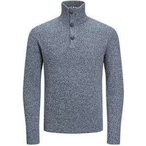 JACK & JONES Perfect Knit rolkraagpullover voor heren, Maritieme blauw/detail: maritiem marineblauw, L