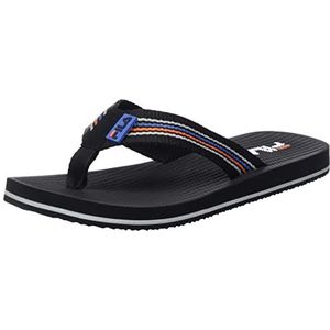 FILA Heren Ravello Slipper Flipflop, Black-Vallarta Blue, 41 EU