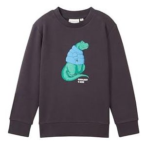 TOM TAILOR Sweatshirt voor jongens en kinderen, 29476 - Coal Grey, 104/110 cm