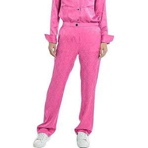 Replay Dames Wide Leg Broek, 069 Fuxia, S