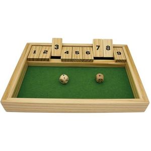 Wilson jeux - Shut The Box – de grote klassieker van de dobbelspellen – gemaakt van FSC-hout – scoor na 10 rondes zo min mogelijk punten om te winnen – 1 tot 4 spelers – vanaf 6 jaar