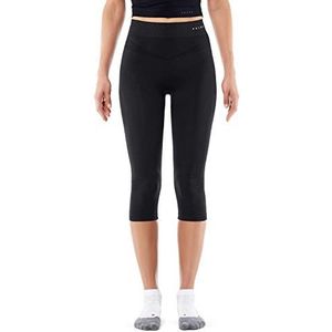 FALKE Functionele broek Tights Maximum Warm 3/4 functioneel materiaal dames zwart wit ademend ondergoed voor sport zeer warm sneldrogend voor koude tot zeer koude temperaturen 1 stuk