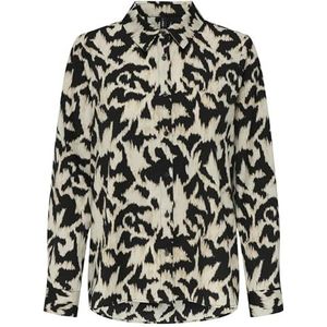 ONLY - Bedrukt Hemd - Zwart - Viscose Materiaal