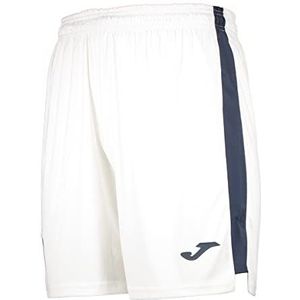 Joma Unisex Sponsor-Pro Shorts, wit/marineblau, XL