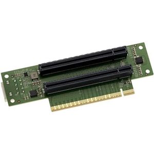 KALEA-INFORMATIQUE Riser PCIe Gen 5.0 x16 naar 2 x16-poorten 90° duplicatoradapter 64 GB/s doorvoer