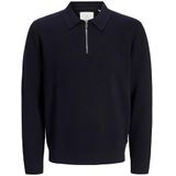 Jack & Jones - JPRBLamilano - Trui - Nachtblauw - Halve Rits