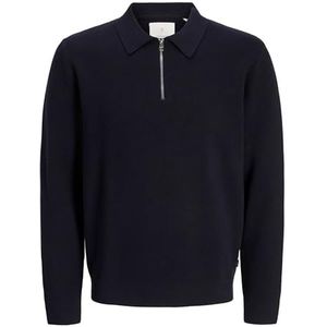 Jack & Jones - JPRBLamilano - Trui - Nachtblauw - Halve Rits