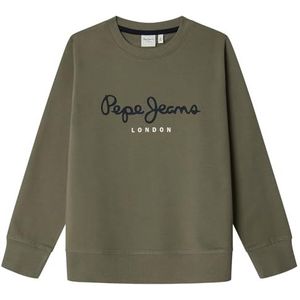 Pepe Jeans Boy's ART CREWNECK Sweatshirt, groen (MILITAIR GREEN), 6, Groen (Militair Groen), 6 jaar