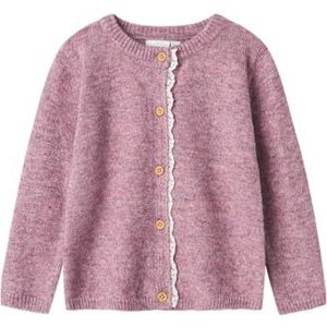 NAME IT Nbfrikimmi Ls Knit Card Gebreide jas voor babymeisjes, Mauve Orchid, 56 cm