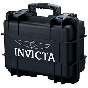 Invicta Collectors Horloge Box, Zwart - DC3BLK, Riem
