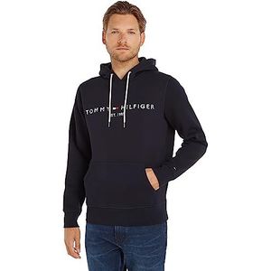 Tommy Hilfiger Heren TOMMY LOGO HOODY Sweatshirt, Blauw (Sky Captain 403), Klein (Fabrieksmaat:S)