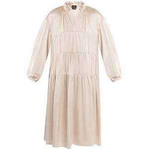 DreiMaster Brede midi-jurk voor dames Colina, beige-roze, XL