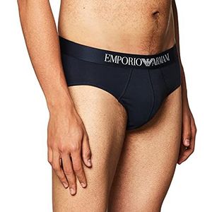 Emporio Armani Katoenen Stetch Slip voor heren, Donkerblauw, S