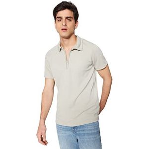 Polo T-Shirt - Grijs - Fitted,Rock,2XL, Rots, XXL