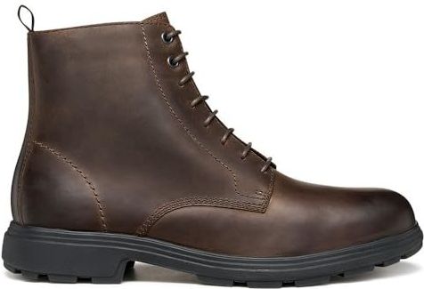 Geox - U MEIERN - Winterlaarzen - Bruin - Met Ritssluiting en Vetersluiting