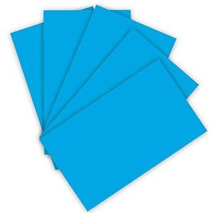 folia 6333 Gekleurd papier 130 g/m², gekleurd tekenpapier in Pacific, DIN A3, 50 vellen, als basis voor talrijke ambachten
