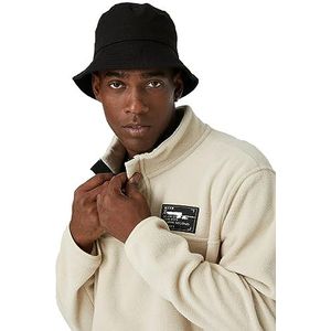 Koton Heren Fleece Sweatshirt Polo Neck Printed, beige (057), M