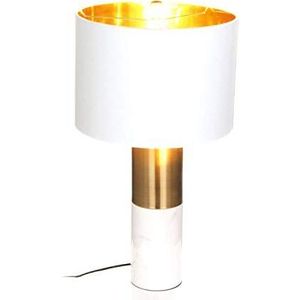 One Couture lamp tafellamp tafellamp bedlampje nachtkastje marmer wit goud