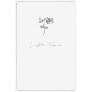bsb Rouwkaart ter begrafenis - roos - met envelop