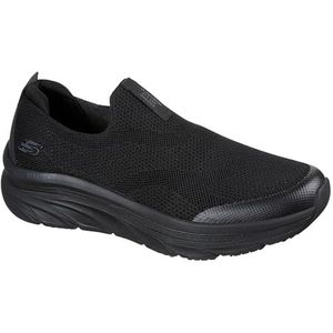 Skechers D'lux Walker Orford instapinstappers voor heren, Zwart/Zwart, 8.5